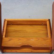 Floating nightstand  in teak wood by Sigfred Omann for Olholm Mobelfabrik