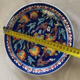 Kuthaya Decorative Plate Turkish Ceramic Handmade Diameter 23 cm