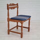 5 chairs in oak wood 1960