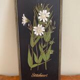 4 vintage flower plates