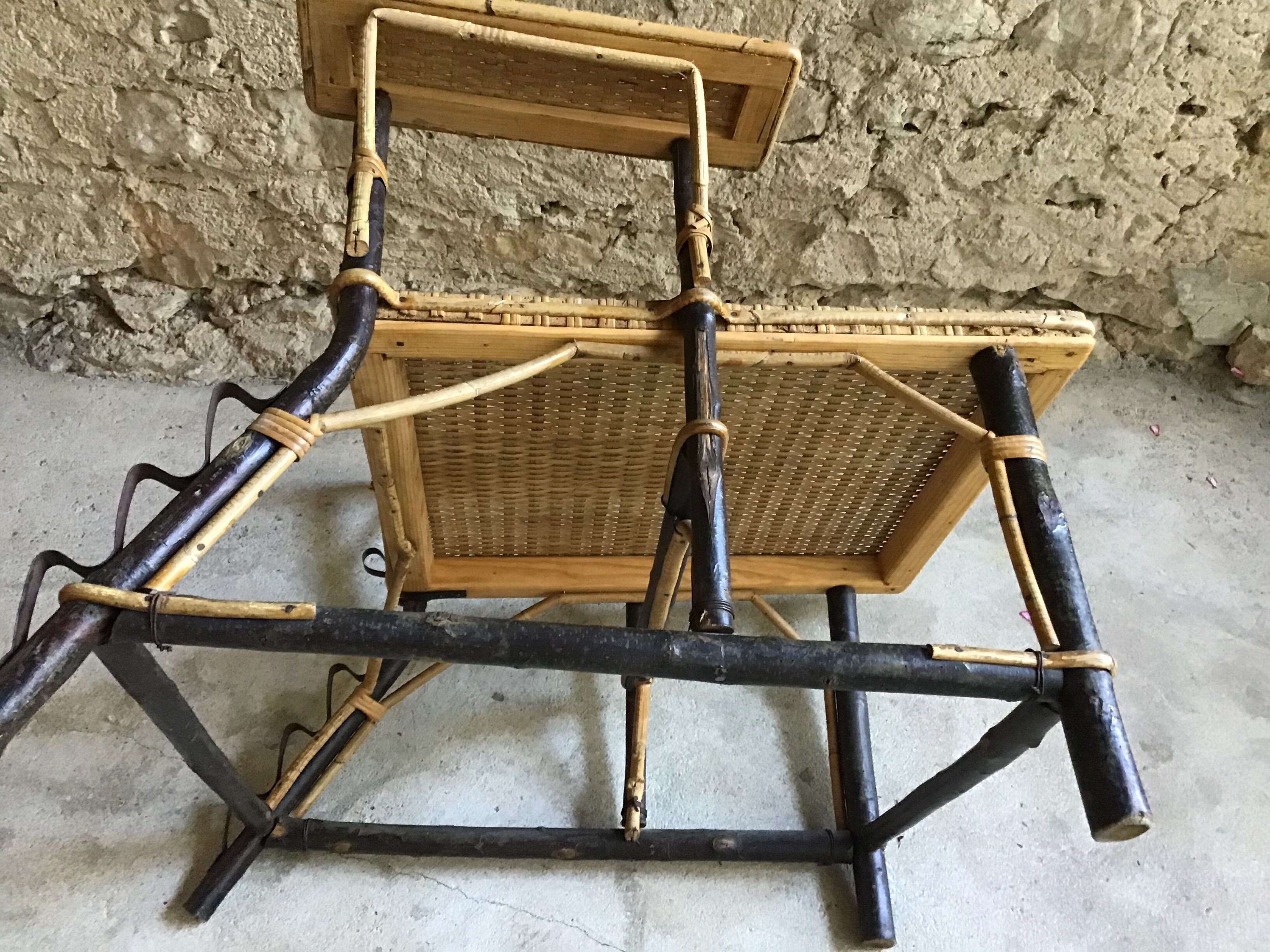 Antique chaise longue