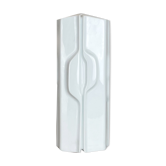 Large Op Art Vase Porcelain German Vase by Fürstenberg Ceramics, Germany, 1970s