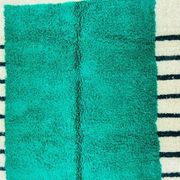 Handmade natural wool rug