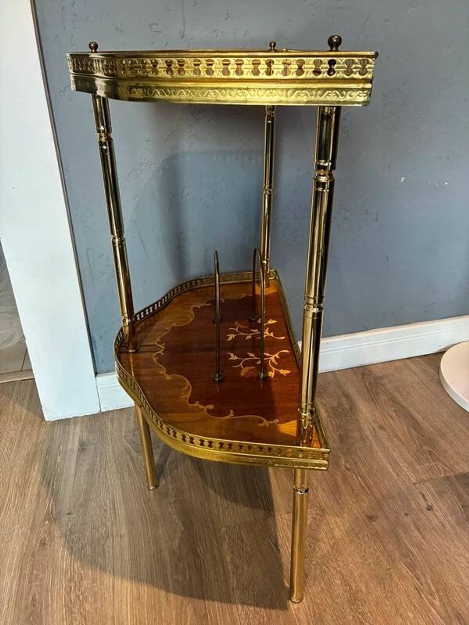 Table console de style français demi-lune vintage
