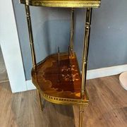 Table console de style français demi-lune vintage