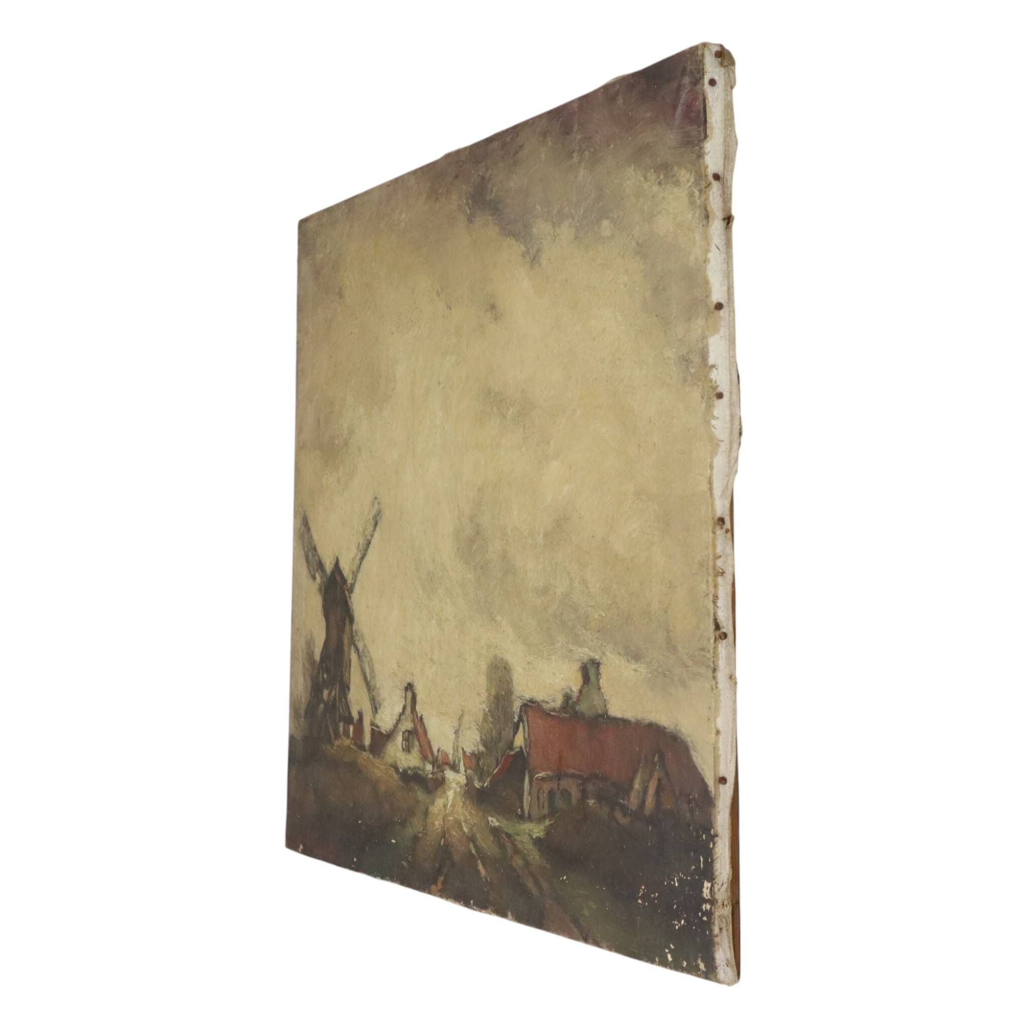Charming Farmhouse Landscape Painting, Signed Wittouck, 60x80 cm