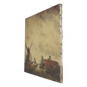 Charming Farmhouse Landscape Painting, Signed Wittouck, 60x80 cm