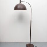1970s floor lamp in brown and chrome