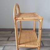 Rattan shelf
