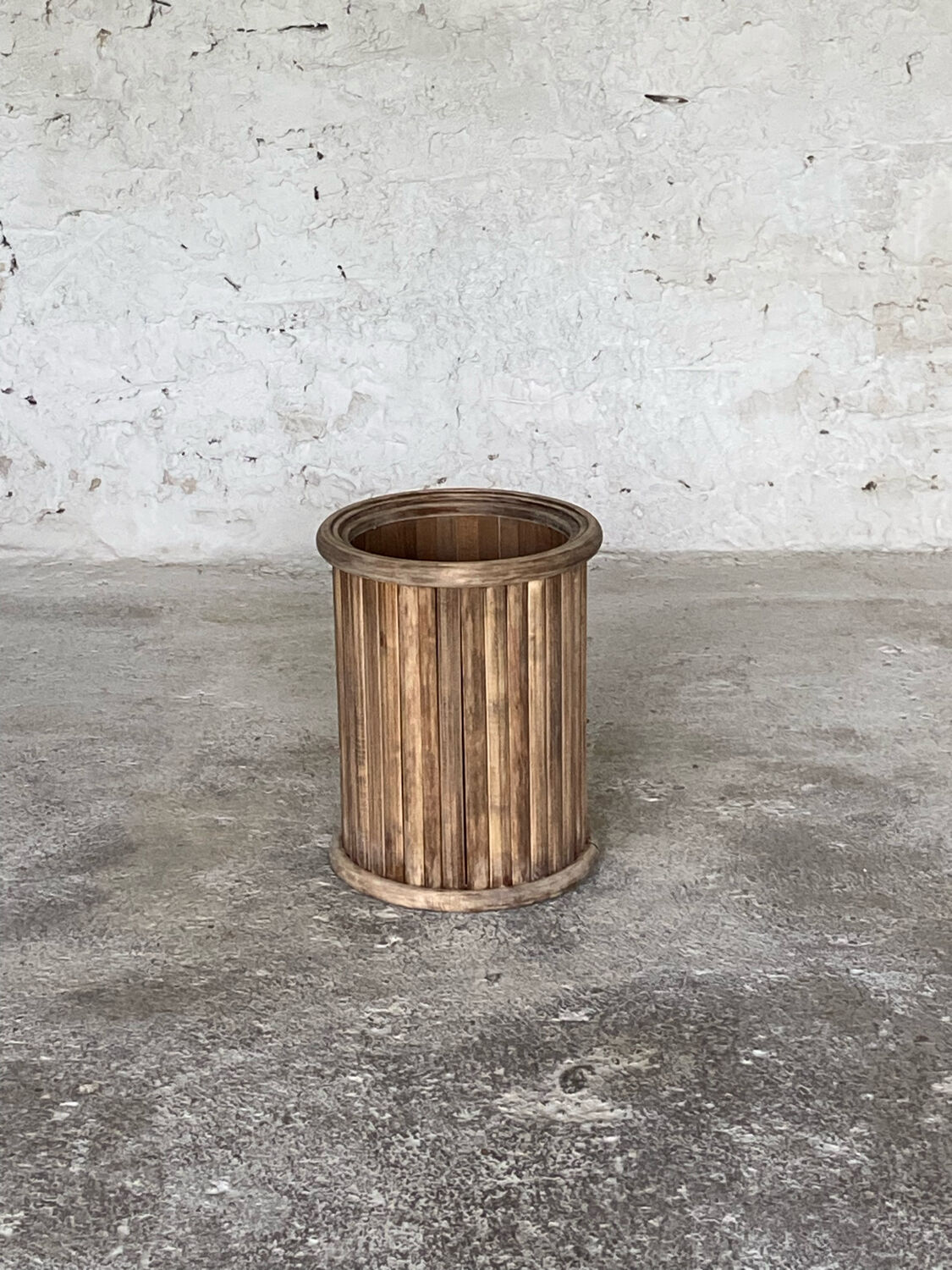 Wooden umbrella stand walking stick holder