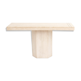 Vintage travertine console table