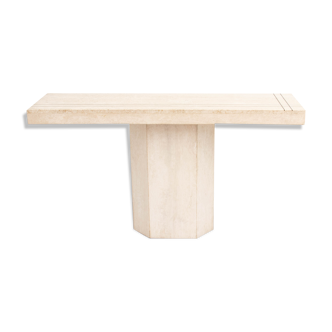Vintage travertine console table
