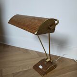 Lampe Jumo art déco, streamline, modèle bois et or