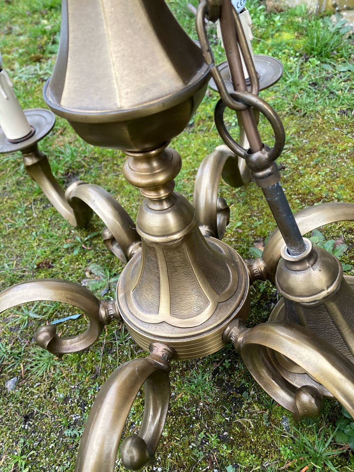 Bronze chandelier 6 branches