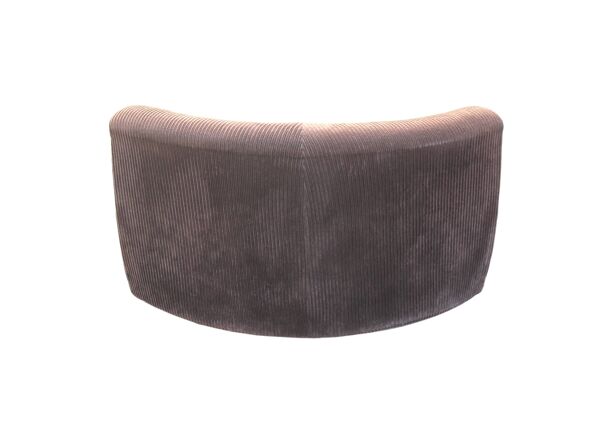 Chauffeuse d'angle vintage en velours marron