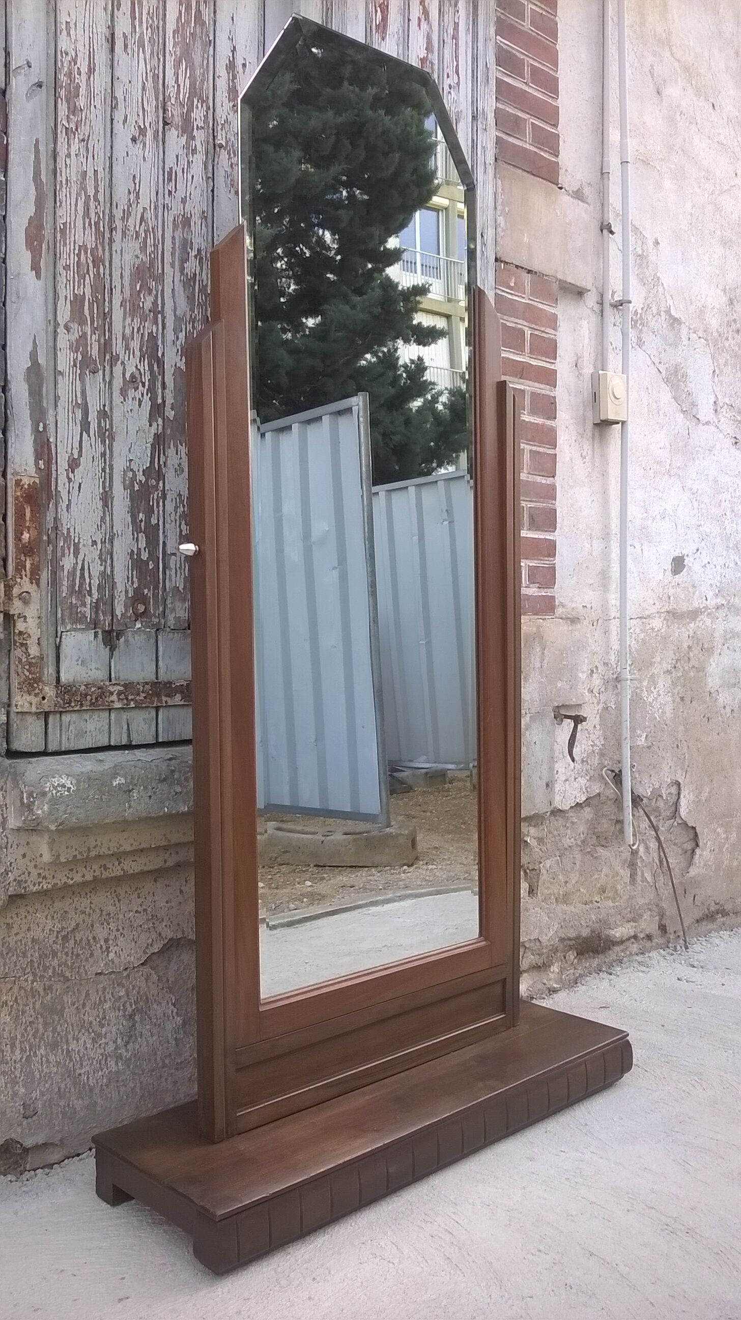 Art deco spyched mirror 96x184cm