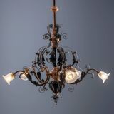 Vintage Iron Candlestick, 1910s