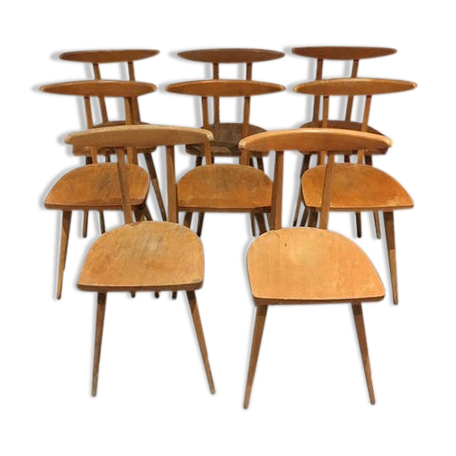 Suite of 8 Stella bistro chairs