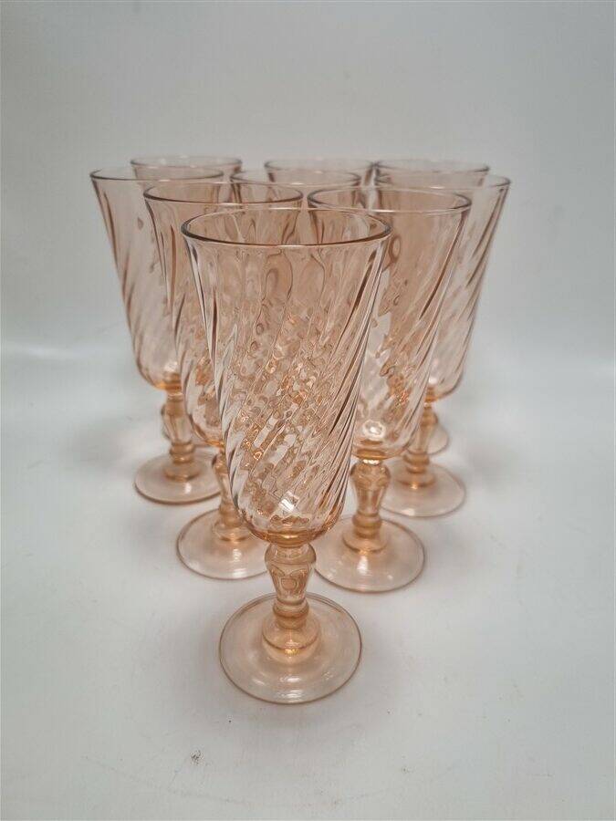 9 vintage Rosaline flutes