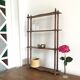Turned wooden shelf