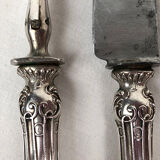Leg service cutlery, silver punch Minerva