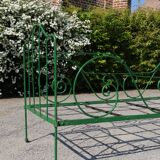 Antique metal bed, vintage