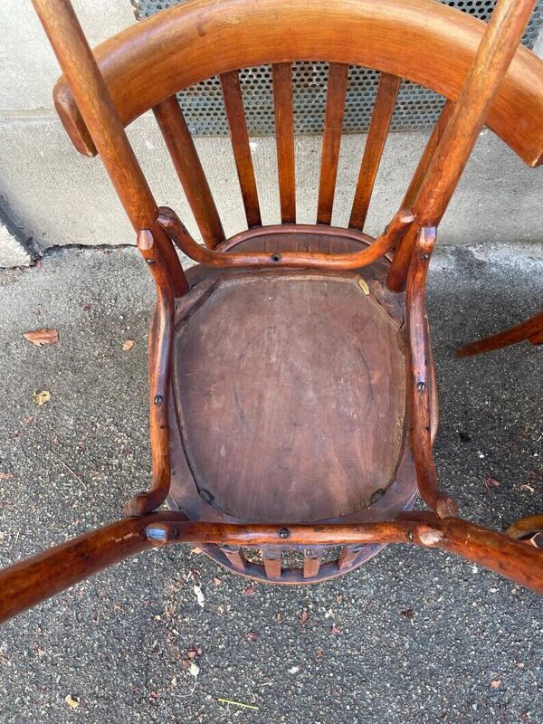 Lot de 4 Chaises bistrot vintage, chaise vintage, chaise de salle à manger - chaise bistrot vintage rétro