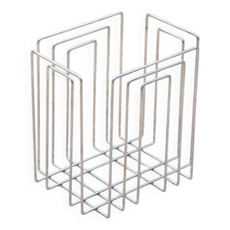 TMP magazine rack in chrome by Willi Glaeser