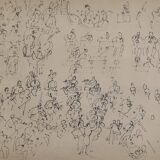 Heliogravure after Raoul Dufy – orchestra in performance (42 x 34 cm)