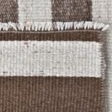 Brown beige kilim carpet, Runner kilim rug, vintage kilim natural 64x154