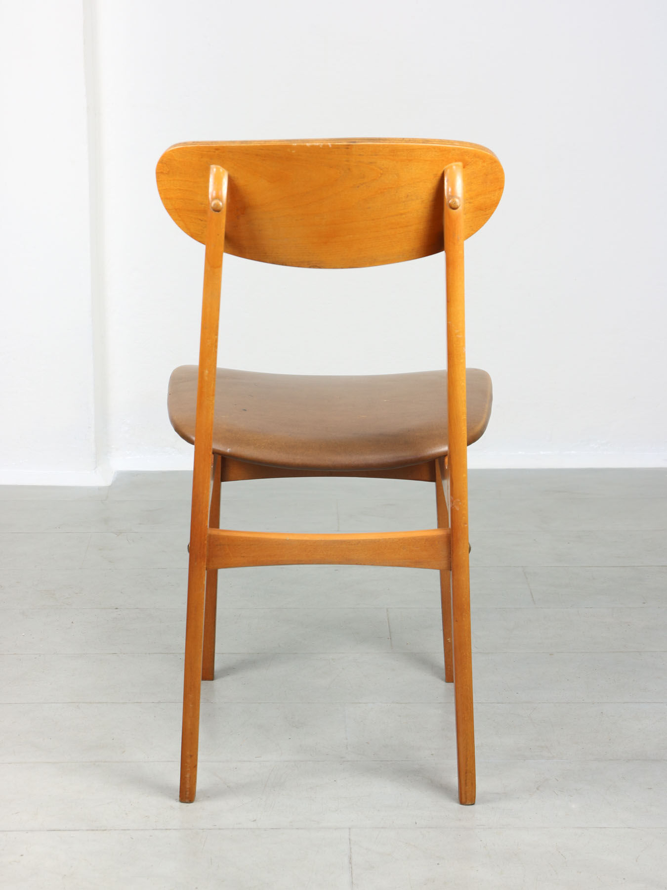 Vintage Italian Leatherette Dining Chairs, set of 3