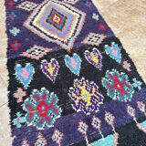 Vintage Boucherouite hallway rug