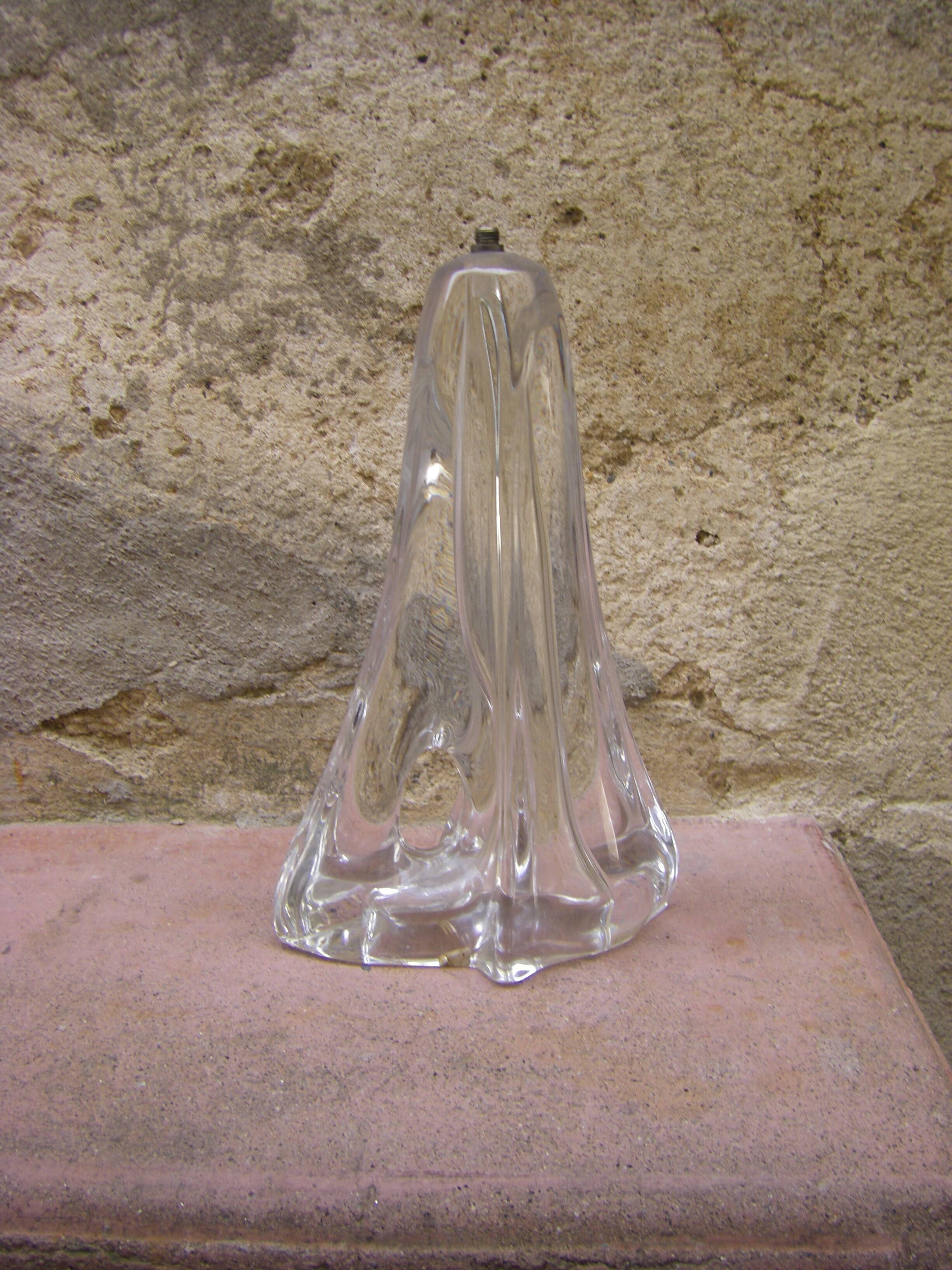 Daum crystal lamp base