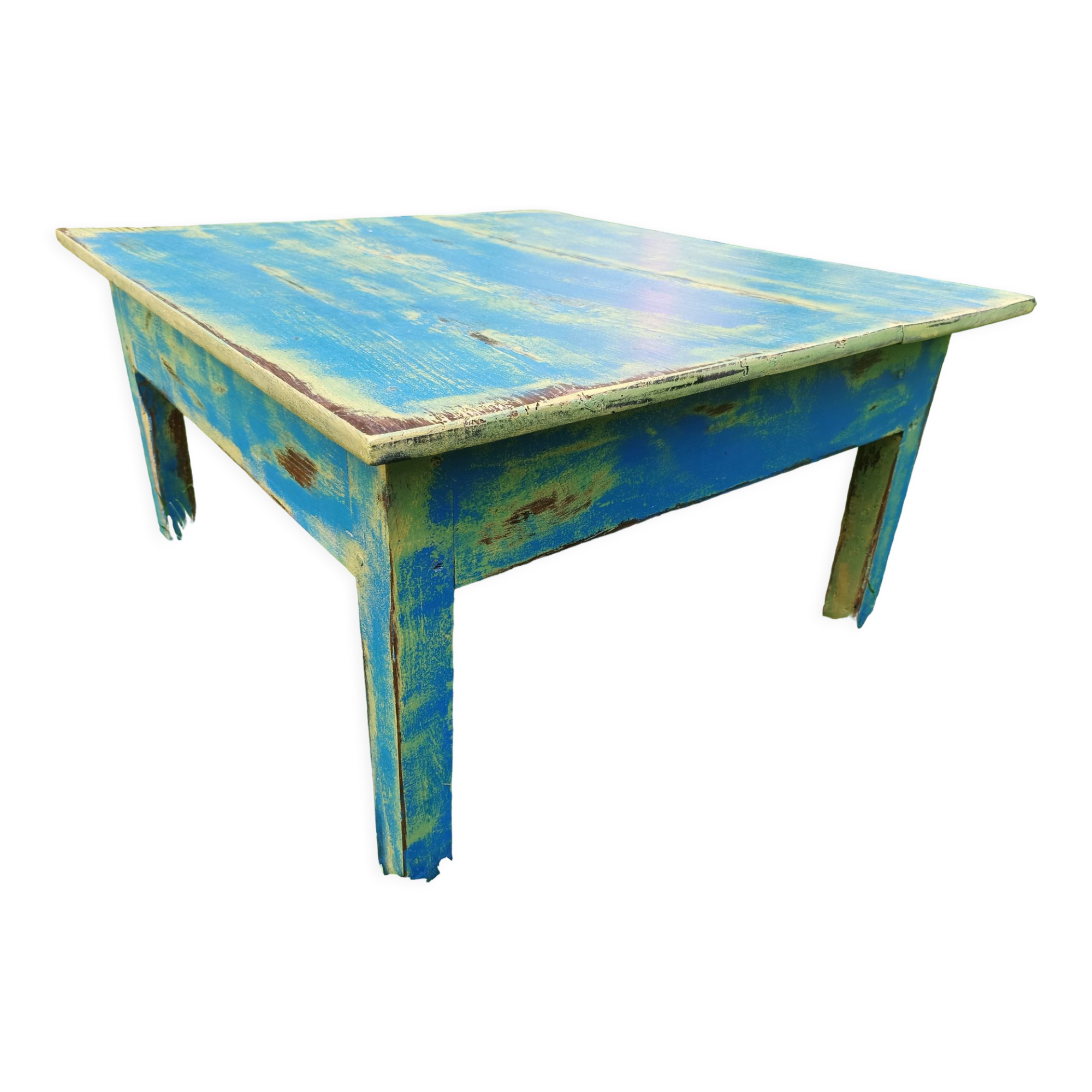 Table basse colorée