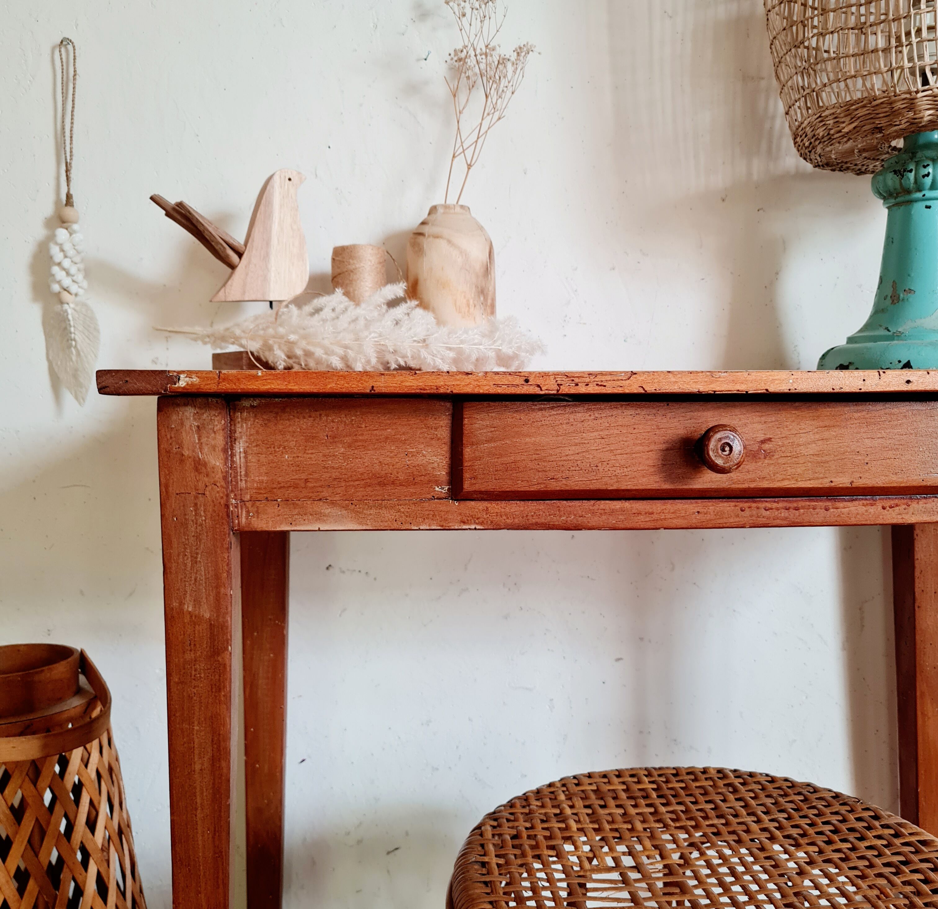 Table de ferme en bois ancienne