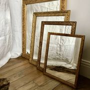 set of 4 mirrors in wood and gilded stucco early 20th century