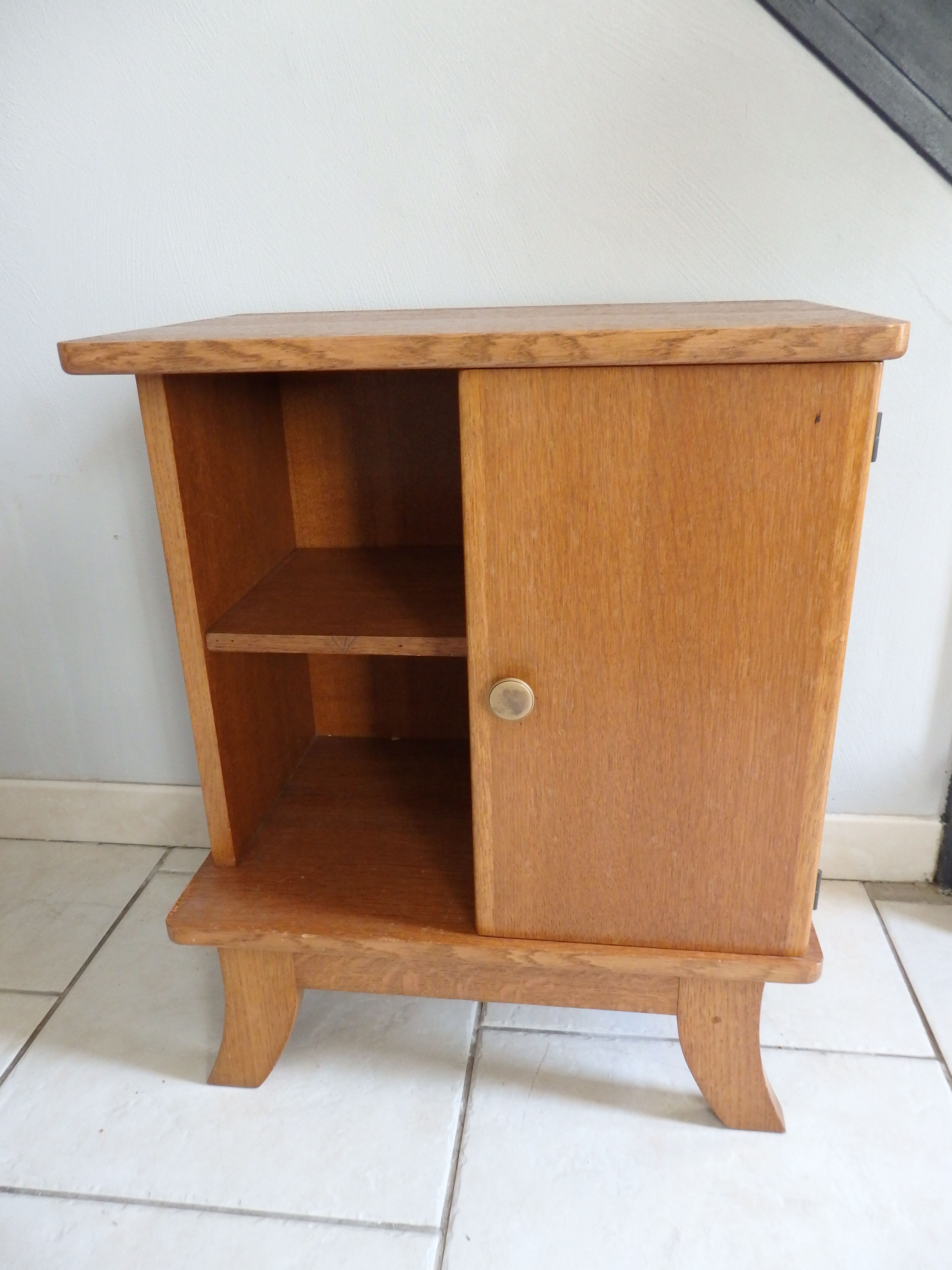 Vintage bedside table year 50 60 Scandinavian