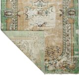 Tapis oriental vintage noué main – 277x181 cm – Tapisserie Anatolienne 1950