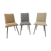 Trio of chairs from the years 70 completely renovated