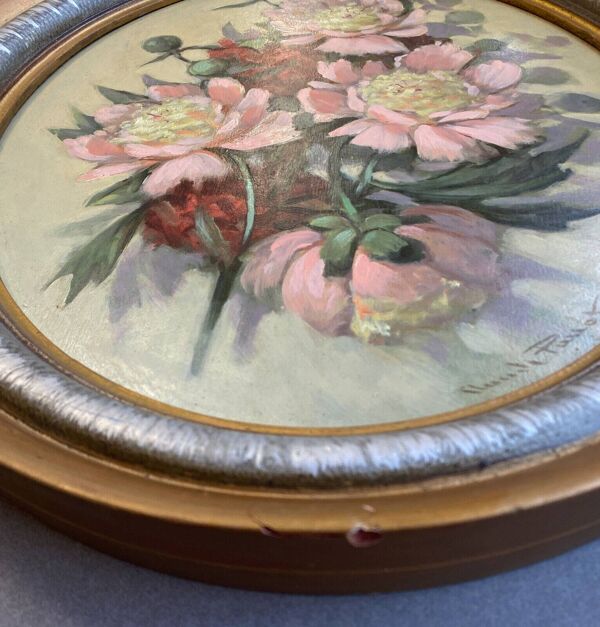 Tableau HSP : ''Bouquet de pivoines