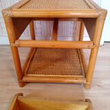 Rattan nightstand