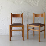 Swedish upholstered dining chairs 1960s.