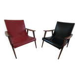 Fauteuil scandinave vintage années 70