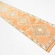 Tapis Kilim Vintage Orange et Beige, Motifs Géométriques Anatoliens