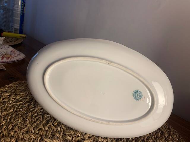 Sauce boat with lid in Sarreguemines earthenware 1860-1919