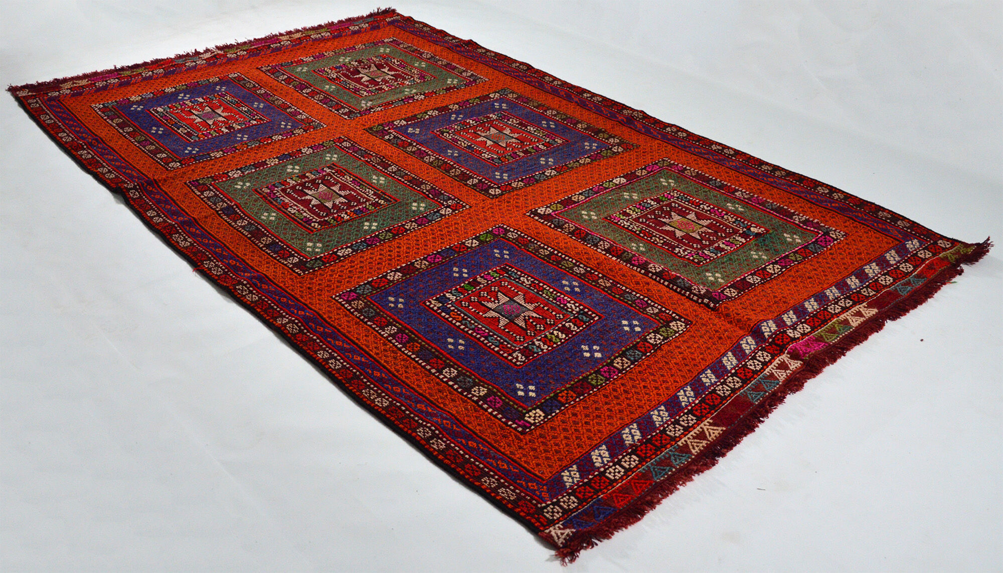 Anatolian handmade kilim rug 307 cm x 183 cm