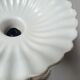 Vintage rose enamelled metal pendant – 38.5 cm