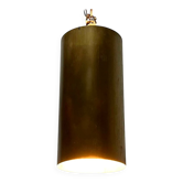 Brass tube pendant lamp in mid-century style, 1960s.