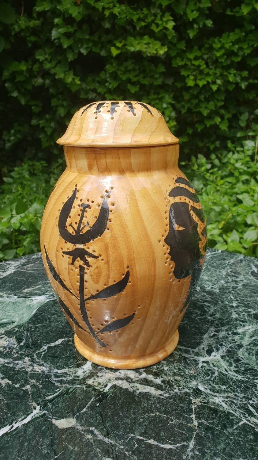 Vallauris ceramic lamp, 1950