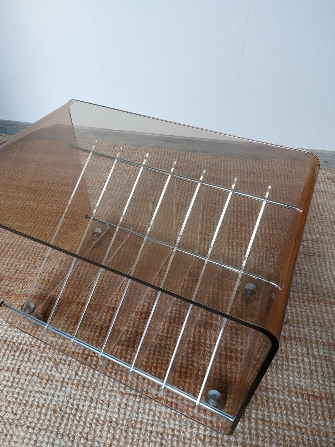 Table michel dumas plexiglas 1970
